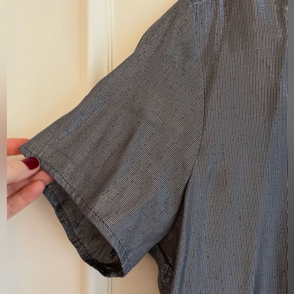 NEW VELVET by Graham & Spencer Shimmer Metallic Blouse/Top Size Small - Picture 4 of 14